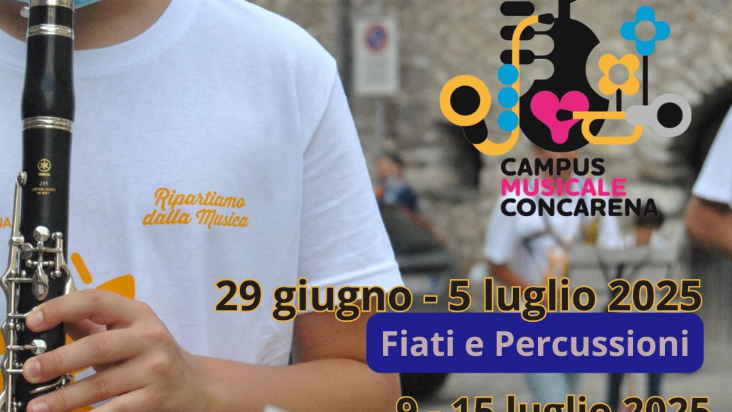 CAMPUS MUSICALE CONCARENA 2025 – 15° edizione APERTE LE ISCRIZIONI